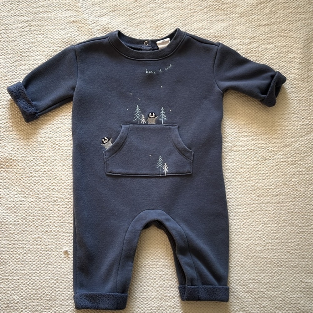 Baby Gap Cozy Sherpa Lined One-Piece